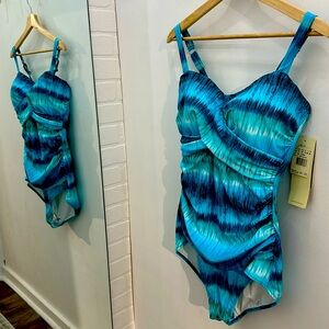 Gottex blue bathing suit